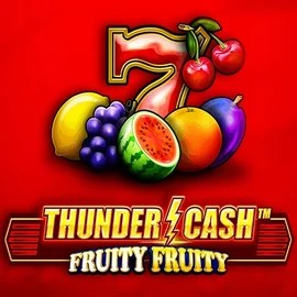 Thunder Cash Fruity Fruity online game logo by Novomatic on caseacasinoo.fi